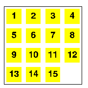 [ Figura do quebra-cabea na posio inicial: [[1,2,3,4],[5,6,7,8],[9,10,11,12],[13,14,15,*]] ]