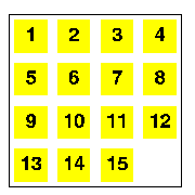 [ Figura do quebra-cabe�a na posi��o inicial: [[1,2,3,4],[5,6,7,8],[9,10,11,12],[13,14,15,*]] ]