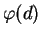 $\varphi(d)$