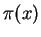 $\pi(x)$