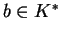 $b \in K^\ast$