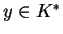 $y \in K^\ast$
