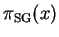 $\pi_{\text{SG}}(x)$