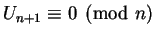 $U_{n+1} \equiv 0 \pmod n$