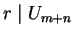 $r\mid U_{m+n}$