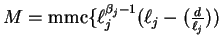 $M = \operatorname{mmc}\{\ell_j^{\beta_j-1}(\ell_j - (\frac{d}{\ell_j}))$
