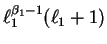 $\ell_1^{\beta_1-1}(\ell_1+1)$
