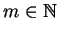 $m \in {\mathbb{N} }$