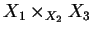 $X_1\times_{X_2}X_3$